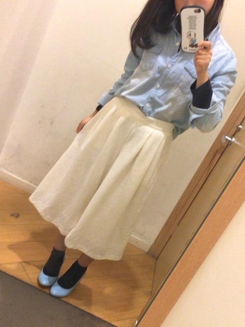 ガウチョパンツの足元コーデ③ ...